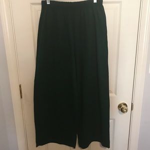 Vintage Ease Sport Solid Green Stretch Casual Pant size Large
